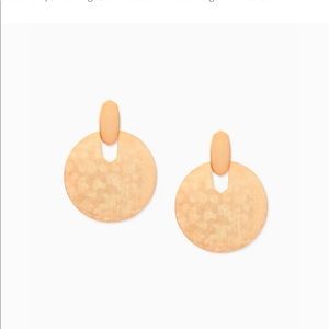 Kendra Scott Didi statement earrings in rose gold
